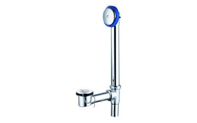 Bathtub drain with pop up1 1/2” One hole zinc plate Nature brass